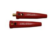 Lenco 05421 Ldc 25 Dinse Style Red Cable Connectors Set