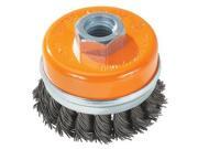 Walter 13G404 4 5 8 11 Knot Twisted w Ring Wire Cup Brush Steel Pkg.1