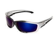 Edge Eyewear SK118 Kazbek Safety Glasses, Black/Blue Mirror Lens Edge Eyewear SK118 Kazbek Safety Glasses, Black/Blue Mirror Lens