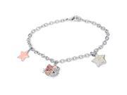 Hello Kitty Pave Crystal Ombre Charm Bracelet with Star Bow