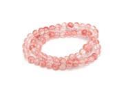 6mm Stunning Round Watermelon Red Bead Stretchy Bracelet Necklace 20