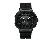 Marc Ecko Men s E17503G1 The Tractor Flexible Tank Belt Inspired Silicone Strap with Keeper Lock Watch