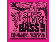 Ernie Ball 2824 Super Slinky 5 string Bass Nickel Wound .040 .125