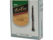 Rico La Voz Bb Clarinet 10 Pack Hard Strength