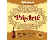 D’ADDARIO J59 Pro Arté Cello 4 4 Scale Medium Tension Set