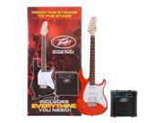 Peavey Raptor Plus Stage Back Guitar Starter Pack in Red