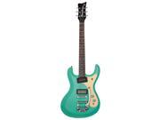 Danelectro 64 Mosrite Style Electric Guitar Dark Aqua