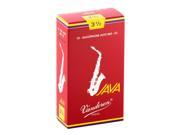 Vandoren Java Red Alto Saxophone Reeds Strength 3.5 Box of 10