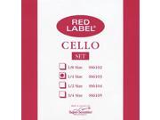 Super Sensitive SS6103 Red Label Medium Cello String Set 1 4