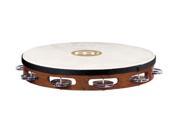 Meinl TAH1AB 10? Traditional Goat Skin Single Row Wood Tambourine