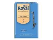 RICO Royal bass clarinet reeds 10 count 2.0 strength