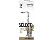 Rico Select Jazz Tenor Saxophone Reeds 5 Pack Filed 3 Soft Streng