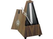 Wittner Maelzel Pyramid Plastic Metronome in a Simulated Walnut Wood Finish