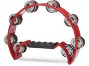 Stagg TAB2RD Half Moon Tambourine 16 Jingles in Red
