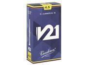 Vandoren V21 4.5 strength Clarinet reeds 10 count