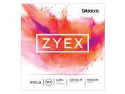 D’Addario Zyex Viola Strings Long Scale Medium Tension