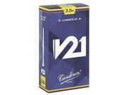 Vandoren V21 3.5 Strength Clarinet Reeds 10 Count