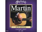 Martin M175 Custom Light 11 52 Acoustic Guitar Strings