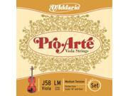 D’Addario J58LM Pro Arte Viola Strings Long Scale Medium Tension