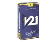 Vandoren V21 3.0 strength Clarinet reeds 10 count
