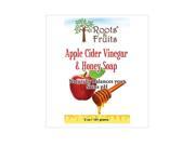 Roots Fruits Bar Soap Apple Cider Vinegar Honey 5 Oz by Bio Nutrition Inc