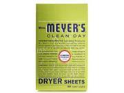 Clean Day Dryer Sheets Lemon Verbena 80 CT by Mrs Meyers