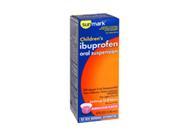 Sunmark Childrens Ibuprofen Oral Suspension 100 mg Bubble Gum Flavor 4 oz by Sunmark