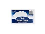 Pacon Index Cards white ruled 5 in. x 8 in. pack of 100