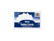 Pacon Index Cards white plain 5 in. x 8 in. pack of 100