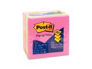 Post it Pop up Notes neon assortment 3 in. x 3 in. 5 pads of 100 sheets
