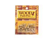 Moore Push Pins golden oak wood pack of 20