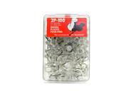 Moore Push Pins clear plastic pack of 100 [Pack of 3]