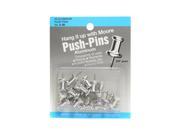 Moore Push Pins aluminum pack of 20