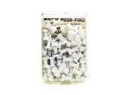 Moore Push Pins white plastic pack of 100 [Pack of 3]