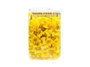 Moore Push Pins yellow plastic pack of 100