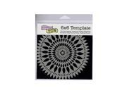 Crafters Workshop Templates zinnia 6 in. x 6 in.