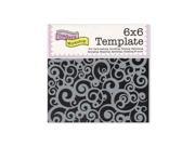 Crafters Workshop Templates cosmic swirl 6 in. x 6 in.