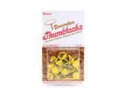 Moore Economy Decorative Thumb Tacks yellow pack of 60