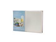Strathmore Blank Greeting Cards with Envelopes Palm Beach white with no deckle pack of 50