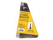 Lineco Self Stick Easel Backs black 9 in. pack of 5 [Pack of 6]