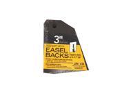 Lineco Self Stick Easel Backs black 3 in. pack of 5 [Pack of 3]