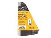 Lineco Self Stick Easel Backs black 7 in. pack of 5 [Pack of 3]