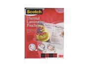 3M Thermal Laminating Pouches 3 11 16 x 2 3 8 in. business ID cards