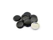 Darice Signed Sealed Remembered Bottle Caps 1 in. pack of 10 black