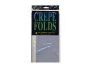 Cindus Crepe Paper Folds gray [Pack of 6]