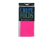 Cindus Crepe Paper Folds Bombay pink [Pack of 6]