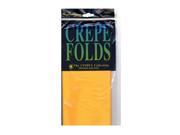 Cindus Crepe Paper Folds gold [Pack of 6]