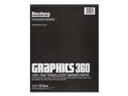 Bienfang Graphics 360 100% Rag Translucent Marker Paper 9 in. x 12 in. pad of 100