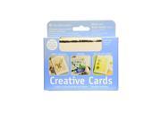Strathmore Announcement Card fluorescent white with black deckle [Pack of 3]