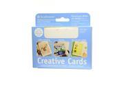 Strathmore Announcement Card white with white deckle [Pack of 3]